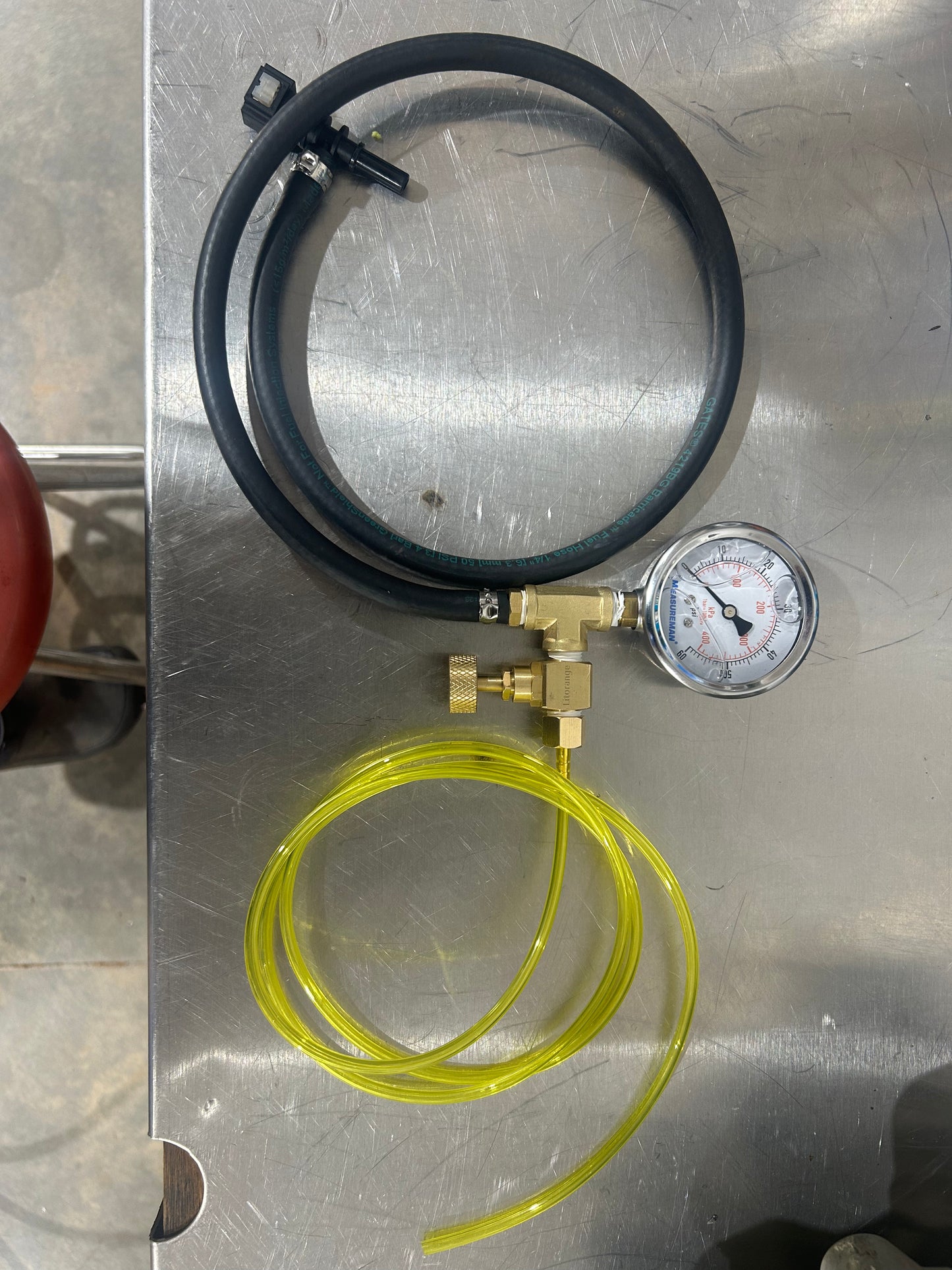 Off-Road Revival Kawasaki Fuel Pressure Tester with Bleed Valve