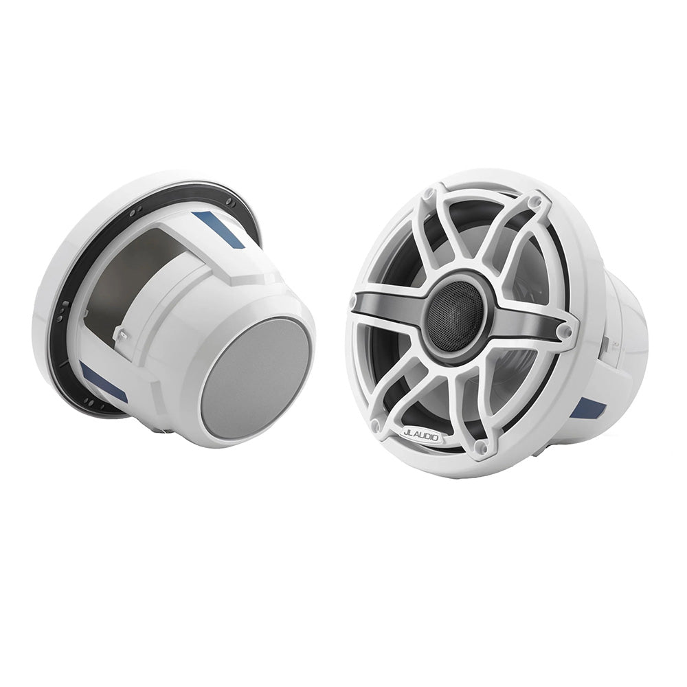 JL Audio M6-880X-S-GwGw 8.8-inch marine coaxial speakers with gloss white Sport Grilles