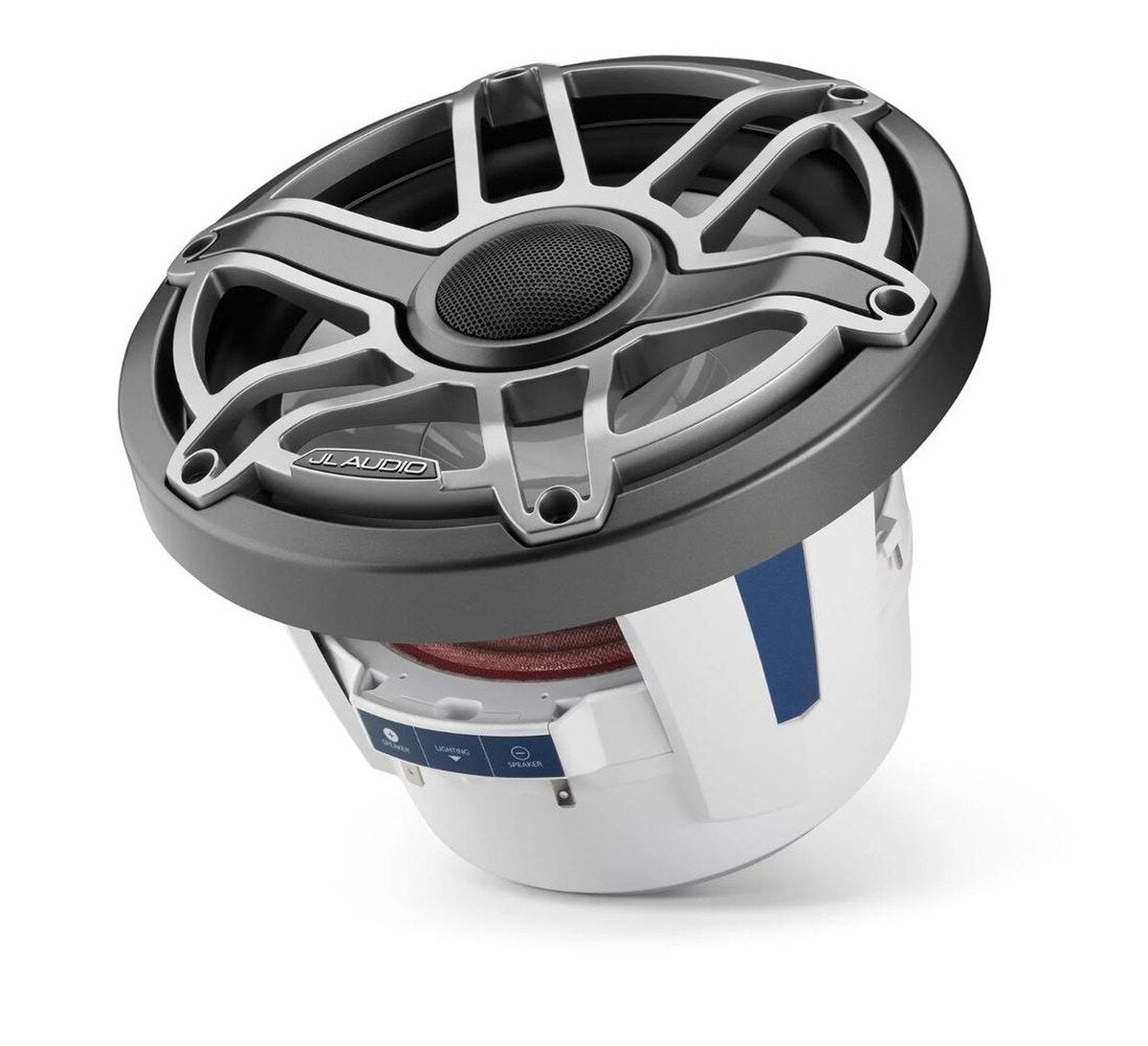 JL Audio M6-880X-S-GmTi 8.8" Marine Coaxial Speakers – Titanium Sport Grille