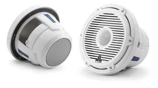 JL Audio M6-880X-C-3Gw 8.8" Marine Coaxial Speakers – Gloss White Classic Grille