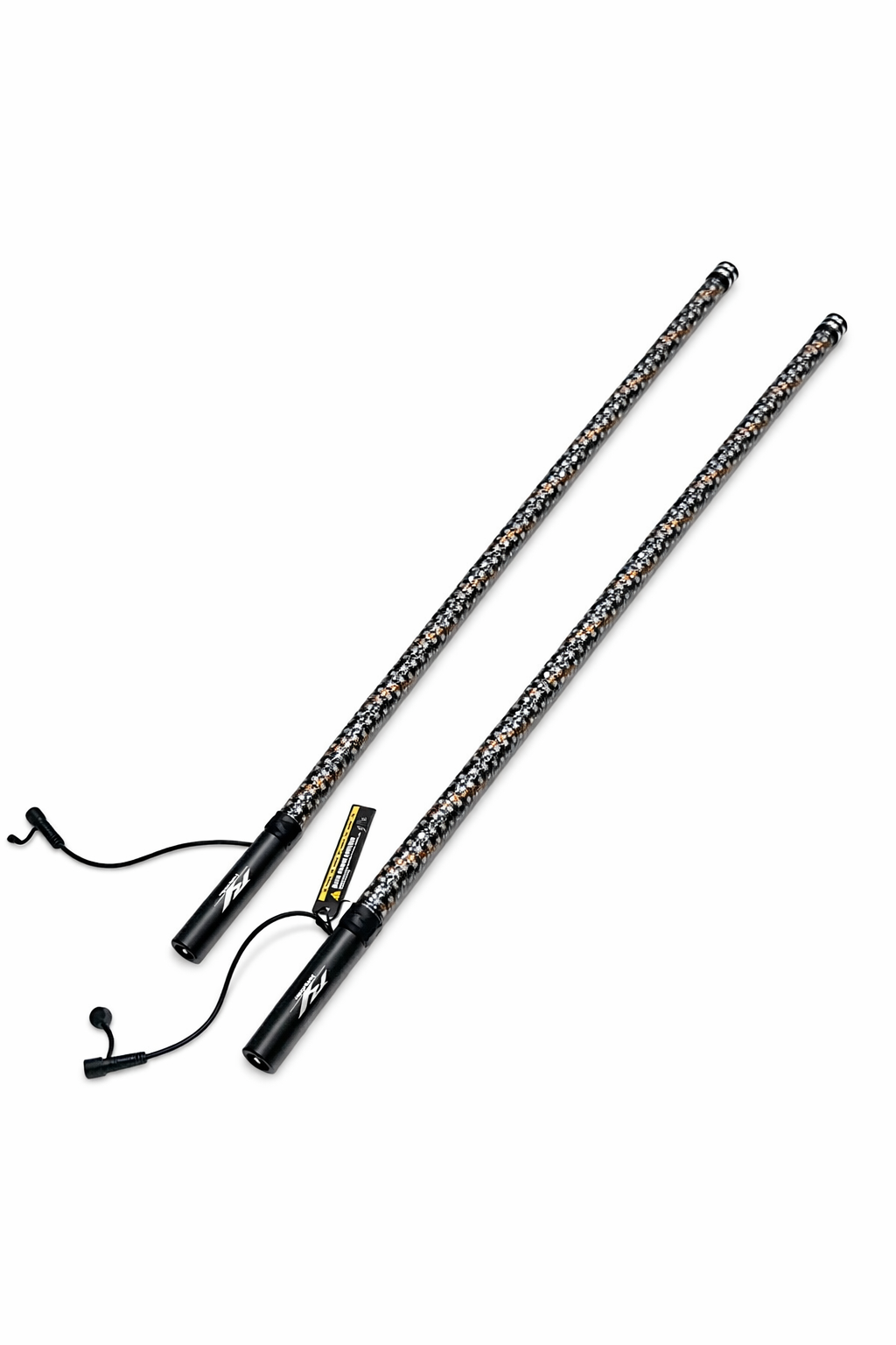 Pro Series LED Light Whips | Bluetooth & Remote | No Questions Asked Lifetime Warranty | 2ft Fatty, 3ft & 4ft | Pair